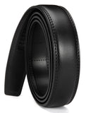 Chaoren Ratchet Belt Strap Only 1 1/4, Replacement Leather Belt 1.25 Without Buckle, Black, 36 To 42 Waist Adjustable
