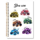 XNXLDYLH Inspirational Monster Trucks Journal Notebook, You Are Kind Spiral Notebook, Motivational Journal Notebooks for Boys Ki