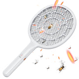 YsChois Electric Fly Swatter, Bug Zapper, Mosquito Zapper Racket | Gold Zone Voltage, Densest 3 mm Mesh, Apple-Like Weight - AA 