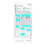 50 uPunch Time Cards for HN4000