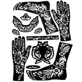Rajasthani Mehendi Decorative Stencil Set With Floral And Mandala Patterns Stencil Bridal Design Sticker Rajasthani Mehndi Henna