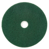 Global Industrial 17 Green Scrubbing Pad, 5/Case