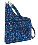 Travelon AntiTheft CrossBody Bag, Two Pocket (A V Stripe), VStripe, One Size, AntiTheft CrossBody Bag