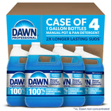 Dawn Professional Manual Pot and Pan Detergent, Dish Soap, Liquid Concentrate, 1 Gallon (Case of 4)