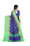 Leriya Fashion Soft Cotton & Silk Saree For Women Half Sarees Under 349 2020 Beautiful For Women Saree Free Size With Blouse Piece (Blue-Green)