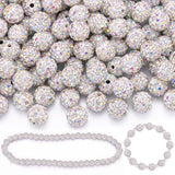 150 Pcs Crystal AB Rhinestone Beads for Jewelry Making, Sparkle Crystal Clay Christmas for Bracelet Baseball Necklace Earring Cr