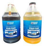 4 Lb. Density Expanding Pour Foam, 2 Part Polyurethane Closed Cell Liquid Foam for Boat and Dock Flotation, Soundproofing, Filli