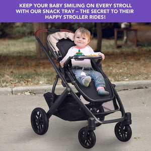 Snack Tray Fits for UPPAbaby Vista V2, Vista, Cruz, Cruz V2, RumbleSeat, RumbleSeat V2, Snack Tray with Cup Holder, Dishwasher S