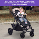 Snack Tray Fits for UPPAbaby Vista V2, Vista, Cruz, Cruz V2, RumbleSeat, RumbleSeat V2, Snack Tray with Cup Holder, Dishwasher S