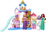 Mattel Disney Princess Pet Castle Playset with 7 Play Areas, 3 Animal Friends, Furniture & 17 Accessories, 2+ ft Tall Pet Palace