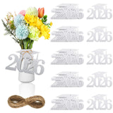 24 Pieces 2022 Graduation Party Decorations Grad Caps Glitter Confetti Graduation Picks Party Supplies Decorations Class of 2022