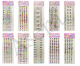 Asera SelfAdhesive Multicolored Stone Stickers For Art And Craft Activity (Set Of 10)
