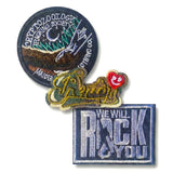 Dcw 3 Pcs Cool Biker Special Design Iron On Sew On Kids Boys Patch For Diy Fabric Repair And Decoration Accessories| We Will Roc