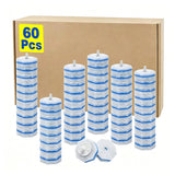 Pack of 60 Toilet Wand Refills. Compatible with Clorox Toilet Brushes, Features Strong Adhesion, and is a contactless Replacemen