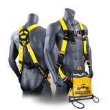 KwikSafety Charlotte, NC THUNDER 3D Ring Safety Harness [Pass Through Connectors] OSHA ANSI Industrial Full Body Fall Protec
