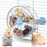 VCEPJH Rat Foraging Toy Interactive Slow Feeder with Transparent Rotating Treat Dispenser Wheel for Enrichment Activities Pet Ra
