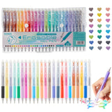 DR DOURONGE 24-Color Erasable Gel Pens Set - Smooth Writing, No Skip Ink, Soft Rubber Grips for Comfort - Ideal for Students, Dr