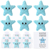 RoundFunny 6 Sets Positive Funny Animals Gifts Positive Handmade Starfish Funny Crochet Coworker Thank You Appreciation Gifts fo