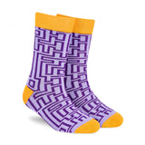 Dynamocks MenS And WomenS Combed Cotton Designer Crew Length Socks (Multicolour, Free Size) (Flex)