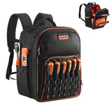 VEVOR Tool Backpack, 49 Pockets, Heavy-duty Tools Storage Organizer Work Bags Backpack with Laptop Compartment & Reinforced Fabr
