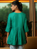 Libas Women'S Cotton Blend A-Line Kurtis (58234B_Rama Rama 2Xl