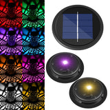 HELESIN Replacement Solar Light Parts 2 Mode 2 Pack Warmwhite and RGB Color-Changing,Solar Lights Replacement Top, Inserts for L