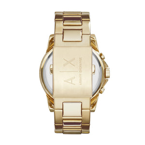 A?X ARMANI EXCHANGE Men's Chronograph Gold-Tone Stainless Steel Bracelet Watch (Model: A|X2099)