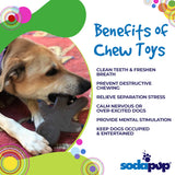 Sodapup Gingerbread Man - Durable Dog Chew Toy Made In Usa From Non-Toxic, Pet Safe, Food Safe Nylon Material For Mental Stimula