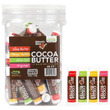 Nature's Bees - Cocoa Butter Lip Balm Moisturizer - Original 48 Pack, 4 Flavors - Original, Shea Butter, Mango Butter, Olive Oil