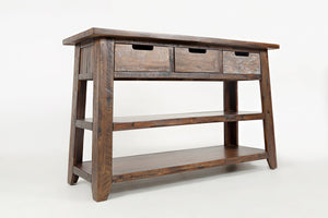 Jofran: 1600-4, Painted Canyon, Sofa/Media Table, 50W X 18D X 32H, Painted Canyon Finish, (Set Of 1)