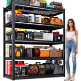 Garage Shelving-3500 lbs 5 Tier Storage Shelves,Adjustable Heavy Duty Metal Shelving Unit and Storage Large Wire Rack,Utility St