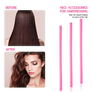 30PCS 9.45 Flexi Rods Curlers Set for Short and Long Hair, No Heat Foam Rollers with Steel Comb Buytta