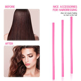 30PCS 9.45 Flexi Rods Curlers Set for Short and Long Hair, No Heat Foam Rollers with Steel Comb Buytta