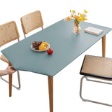 Huierxun PU Stretch Fitted Rectangle Tablecloth with Elastic Edge 31 x 47 Inch Waterproof Oil Proof Table Cloth Wipeable Table C
