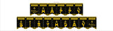 Funcart Construction Quarantine Yellow & Black Happy Birthday Banner