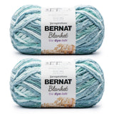 Bernat Blanket Tie Dye-Ish Tropical Sea Yarn - 2 Pack of 10.5oz/300g - Polyester - #6 Super Bulky - 220 Yards - Knitting & Croch