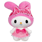 Jazwares Hello Kitty and Friends - 8-Inch My Melody Pajama Party Plush - Officially Licensed Sanrio Product from Ages 6+