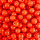 250 Round Red Acrylic Beads 12mm Diameter with 2mm Hole