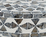Global Archive Handcrafted Capiz Shell Terrazzo Modern Accent End Table
