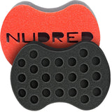 Nudred Hair Twisting Brush for Black Men and Women, Barber Tool for Afro Style Dreads, Coils & Twists, Large Hole Curl Sponge Br