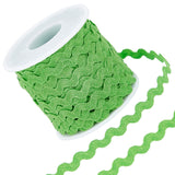 GORGECRAFT 27yard/25m Rick Rack Trim Ribbon Emerald Green Wave Sewing Bending Fringe Trim 5mm/0.2 inch for DIY Sewing Crafts Wed
