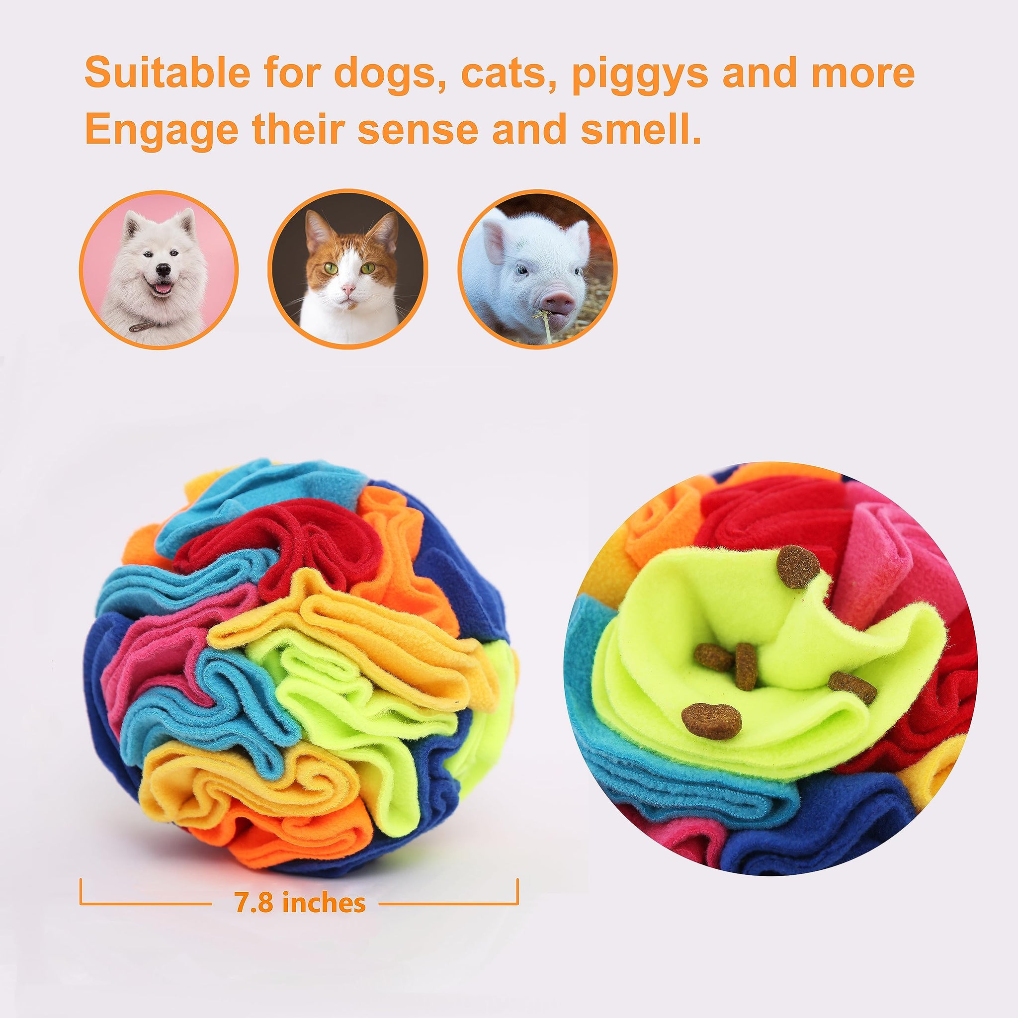 Ablechien Snuffle Ball - Snuffle Ball for Dogs Large Breed, Interactive Dog Toys to Keep Them Busy, Dog Puzzles for Large Dogs w