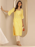 Libas Women'S Viscose Rayon Printed Regular Kurtas (29842 Yellow Yellow Xl