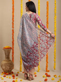 Gosriki Women'S Rayon Blend Printed Straight Kurta With Pant & Dupatta (Moringa Pink-Vks05-Gs_M_Pink_Medium),Pink,,B0DK9P513S