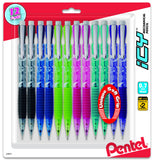 Pentel Icy RazzleDazzle Mechanical Pencil, (0.7mm), Assorted Barrels, Color May Vary, Pack of 12 (AL27RDBP12M)