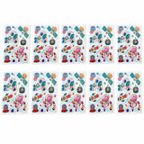 Birthday Popper Birthday Return Gift for Kids Space DIY Sticker Kit, 10 Pcs