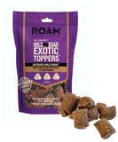 ROAM Pet Treats Wild Boar Exotic Dog Topper - Single Protein, Sustainably Raised Wild Boar Meat Dog Food Topper - Non-GMO, 4 Oun