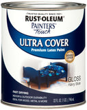 RustOleum Brush On Paint 1922502 Painters Touch Latex, 1Quart,Acrylic (Pack of 1), Gloss Navy Blue, 32 Fl Oz