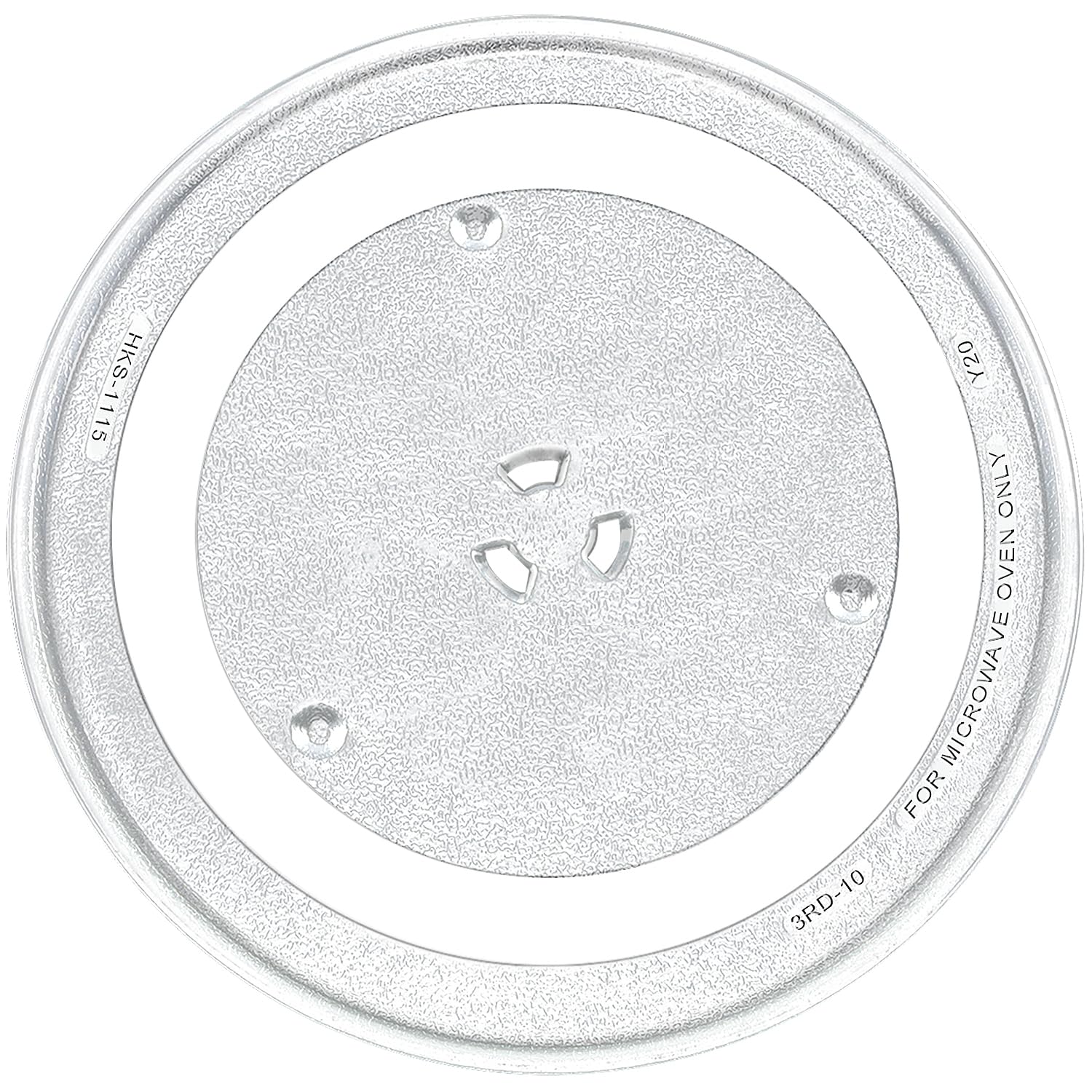 12.5 Microwave Glass Turntable Tray Glass Plate by Beaquicy - Replacement for GE Kenmore Samsung Hotpoint Microwave - 12 1/2