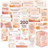 YTSQLER 200 Boho Prayer Cards, Scripture Cards with Bible Verses Christian Encouragement Cards for Women Greeting Sympathy Memor